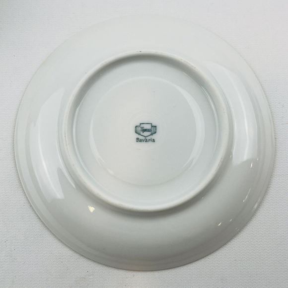 Thomas Bavaria Harvest Footed Cup & Saucer Set Fruit Blue Scroll Gold Rim - Picture 14 of 15